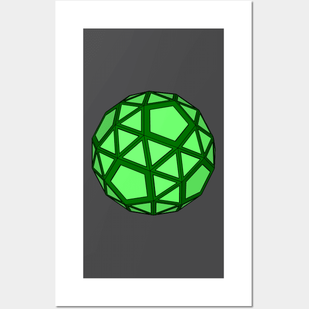 gmtrx lawal snub dodecahedron Wall Art by Seni Lawal